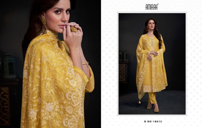 Ayra By Amirah Organza With Embroidery Designer Salwar Suits Wholesale Price In Surat